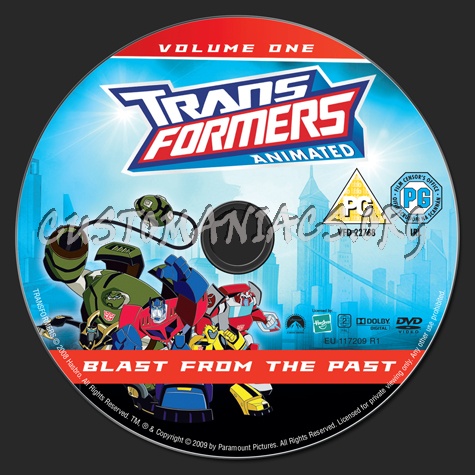 Transformers Animated Volume 1 dvd label