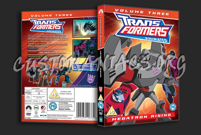Transformers Animated Volume 3 dvd cover