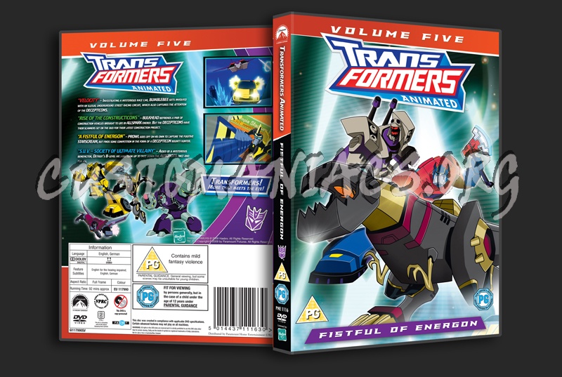 Transformers Animated Volume 5 dvd cover