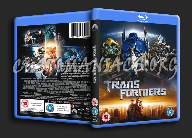 Transformers blu-ray cover