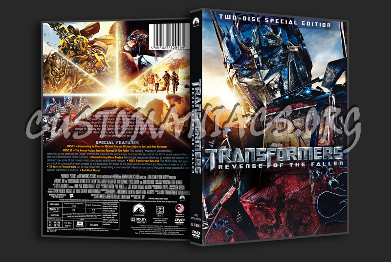 Transformers Revenge of the Fallen dvd cover
