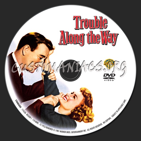 Trouble Along the Way dvd label