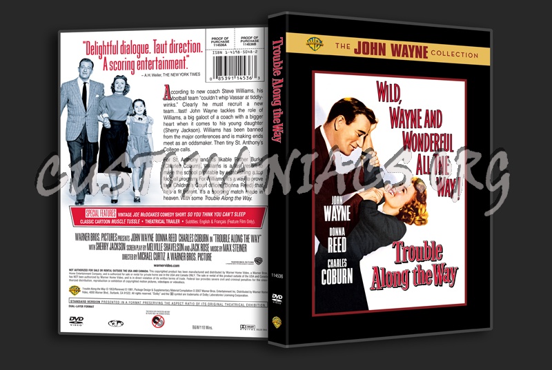 Trouble Along the Way dvd cover