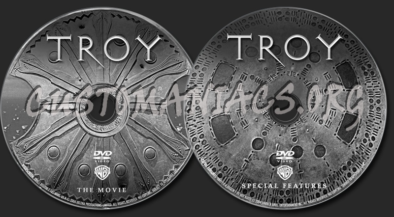 Troy dvd label