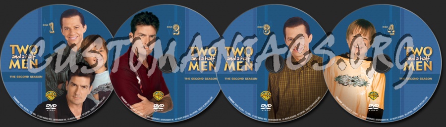 Two and a Half Men Season 2 dvd label