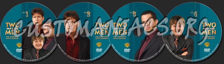 Two and a Half Men Season 6 dvd label