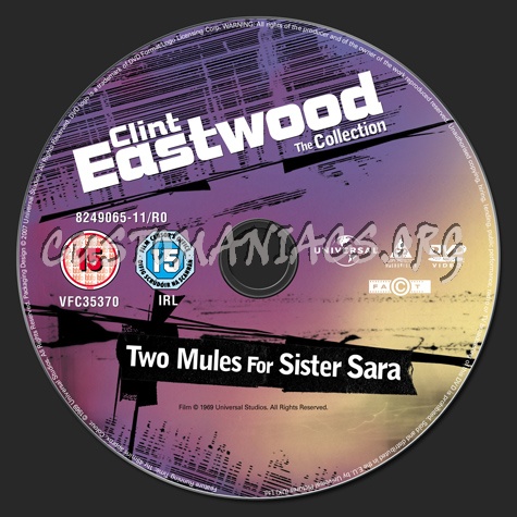 Two Mules For Sister Sara dvd label