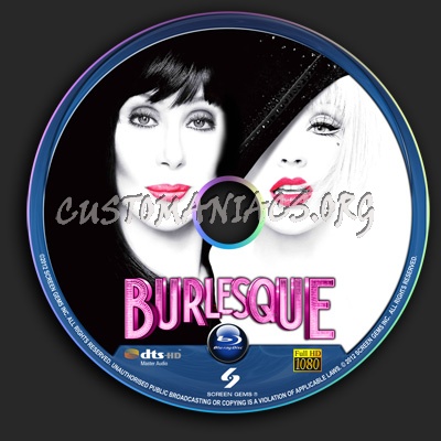 Burlesque blu-ray label