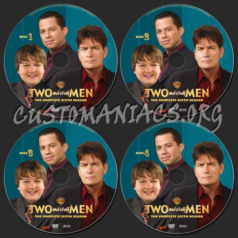 Two and a Half Men Season 6 dvd label