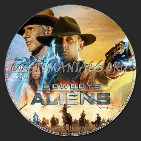 Cowboys & Aliens blu-ray label