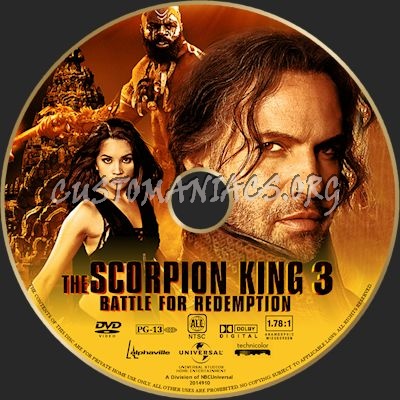The Scorpion King 3: Battle For Redemption dvd label
