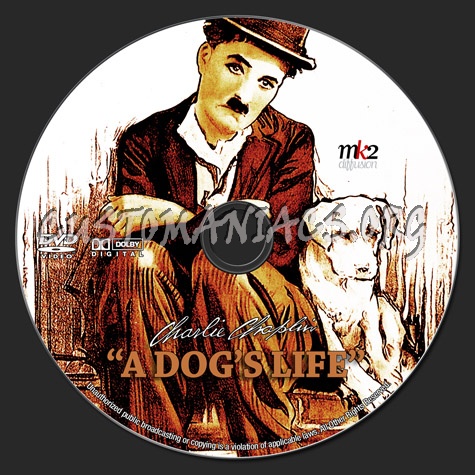 A Dog's Life - Charlie Chaplin dvd label