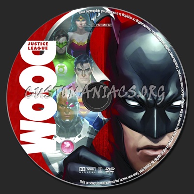Justice League: Doom dvd label