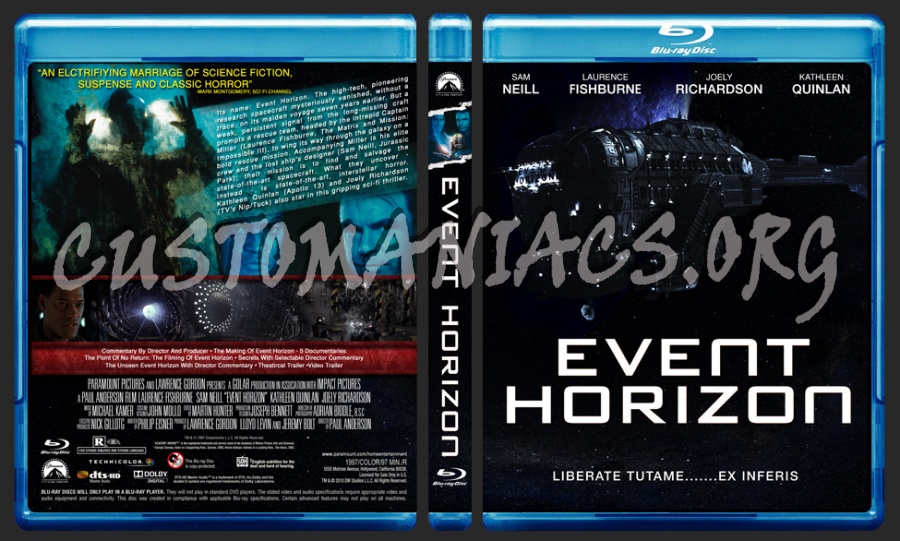 Event Horizon blu-ray cover