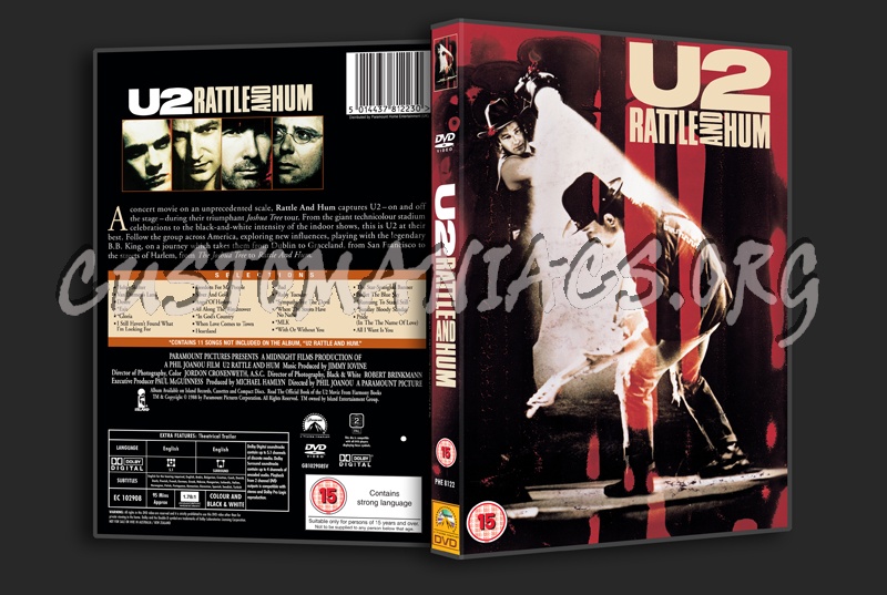 U2 Rattle and Hum dvd cover