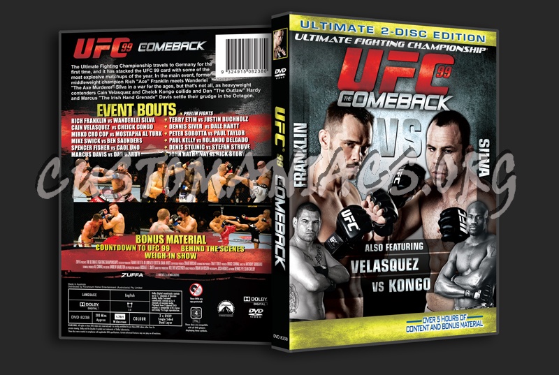 UFC 99 The Comeback dvd cover