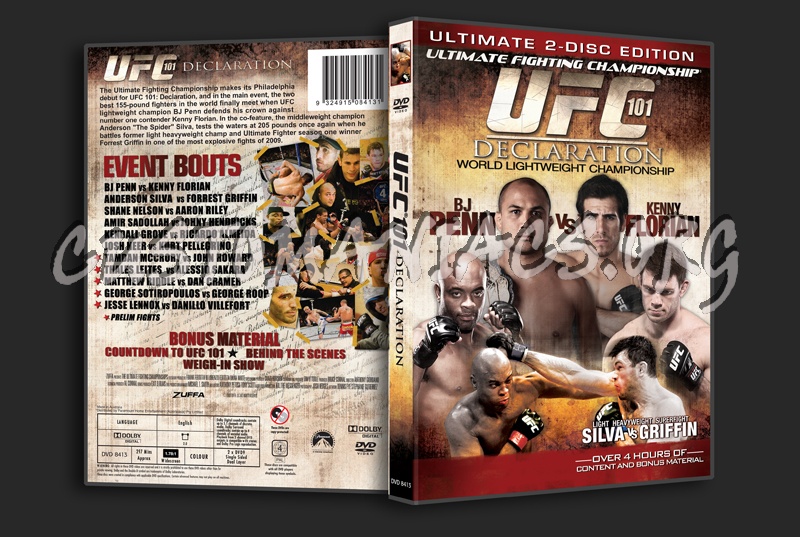 UFC 101 Declaration dvd cover