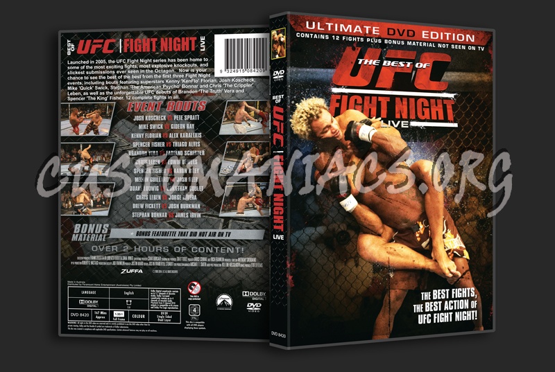 UFC The Best of Fight Night Live dvd cover