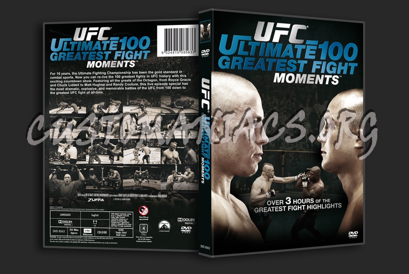 UFC Ultimate 100 Greatest Fight Moments dvd cover