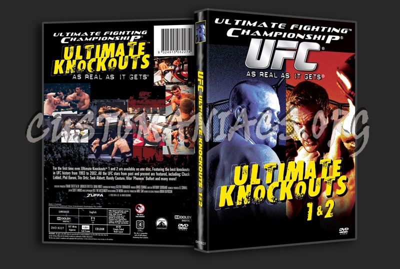UFC Ultimate Knockouts 1&2 dvd cover