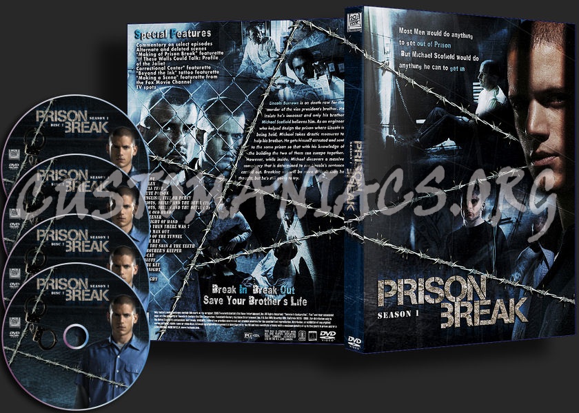 Prison Break Season 1 (Single Amaray) dvd cover