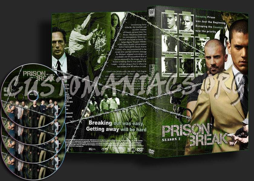 Prison Break Season 2 (Single Amaray) dvd cover