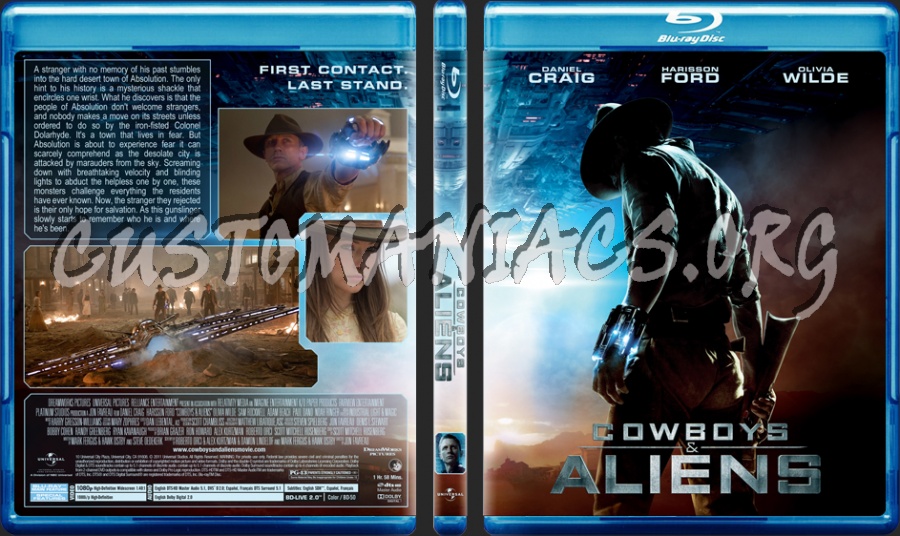 Cowboys and Aliens blu-ray cover