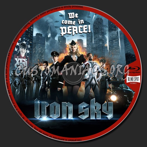 Iron Sky blu-ray label