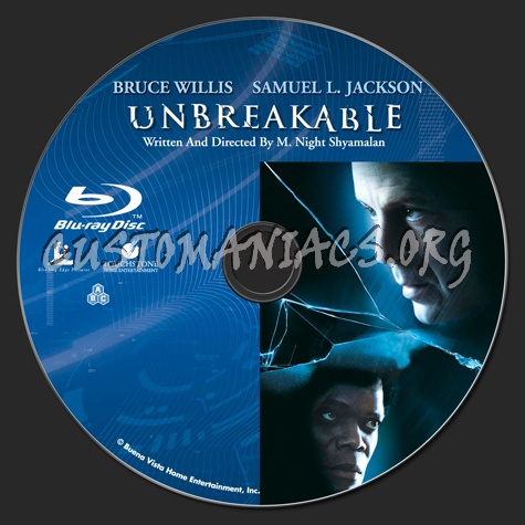 Unbreakable blu-ray label