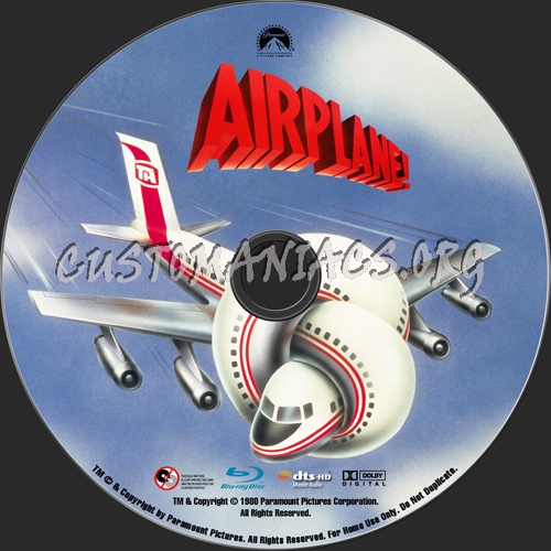 Airplane blu-ray label