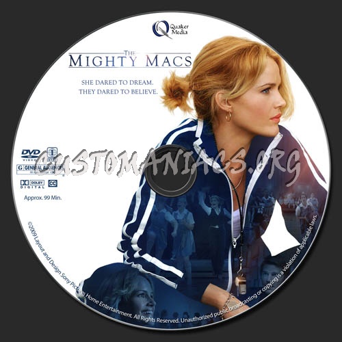 The Mighty Macs dvd label