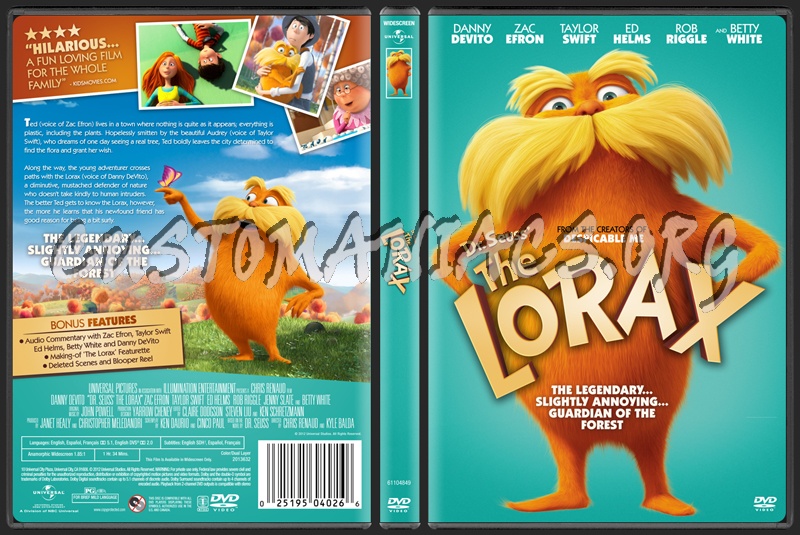 The Lorax dvd cover