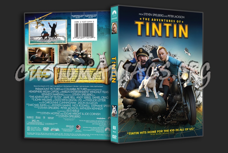 The Adventures of Tintin dvd cover