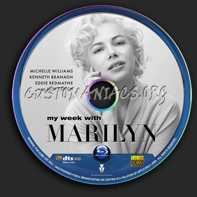My Week with Marilyn blu-ray label