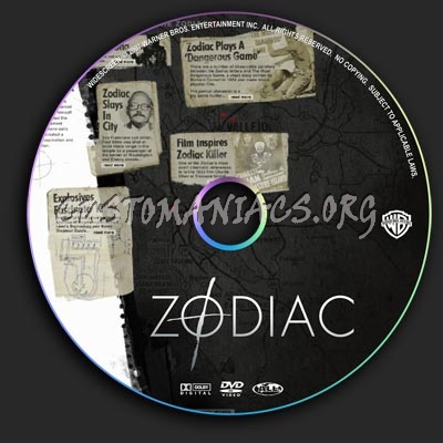 Zodiac 2007 dvd label