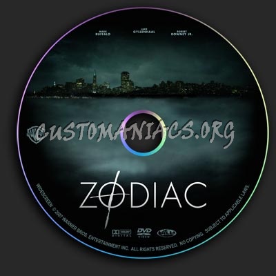 Zodiac 2007 dvd label