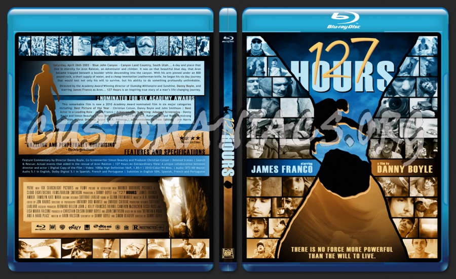 127 Hours blu-ray cover