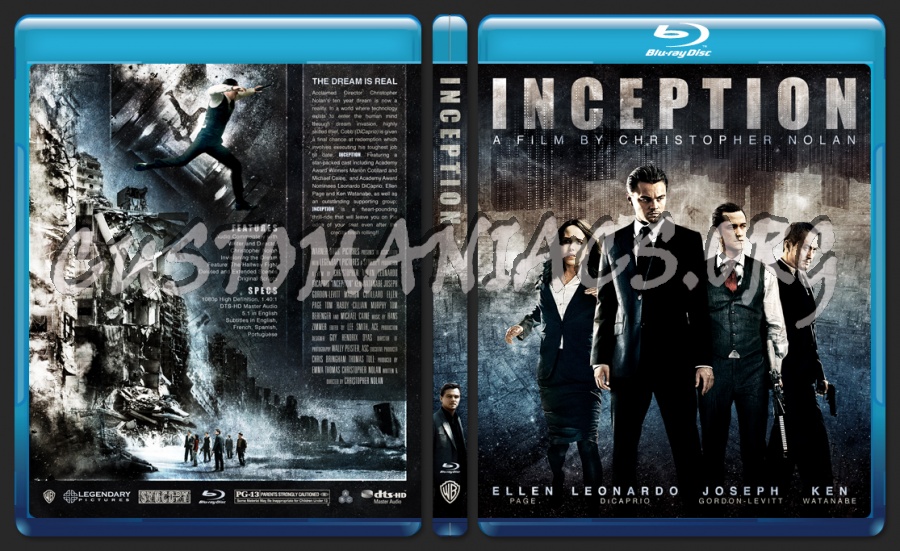 Inception blu-ray cover