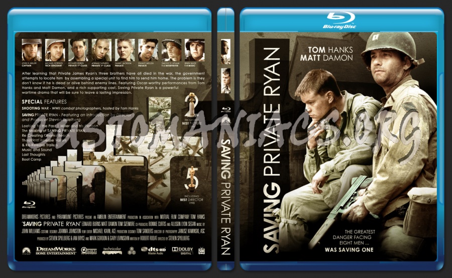 Saving Private Ryan blu-ray cover