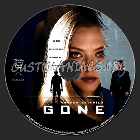 Gone dvd label