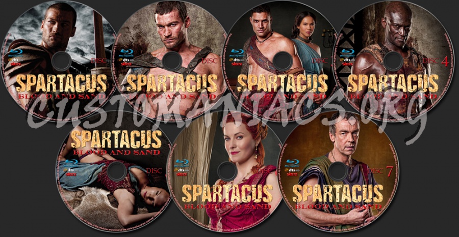 Spartacus - Blood and Sand blu-ray label