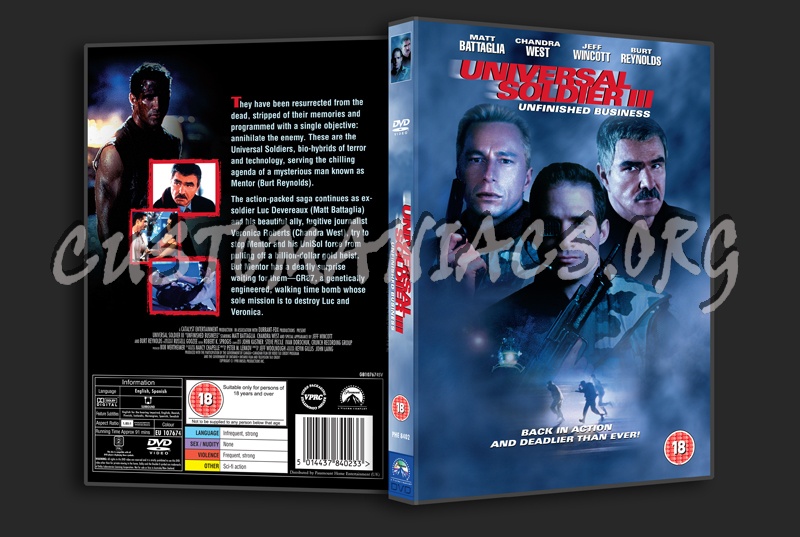 Universal Soldier 3 dvd cover