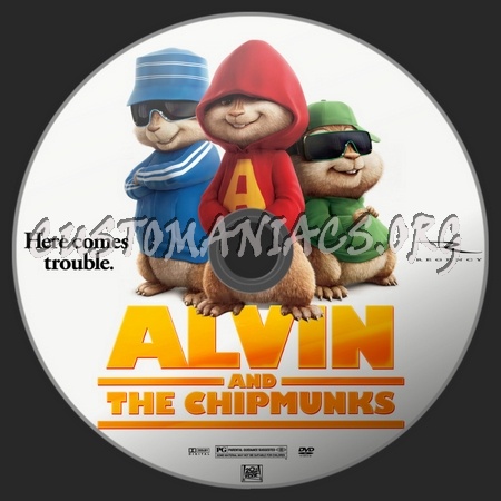 Alvin and the Chipmunks dvd label