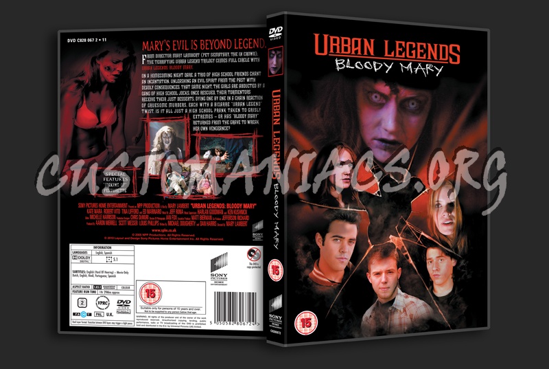 Urban Legends Bloody Mary dvd cover