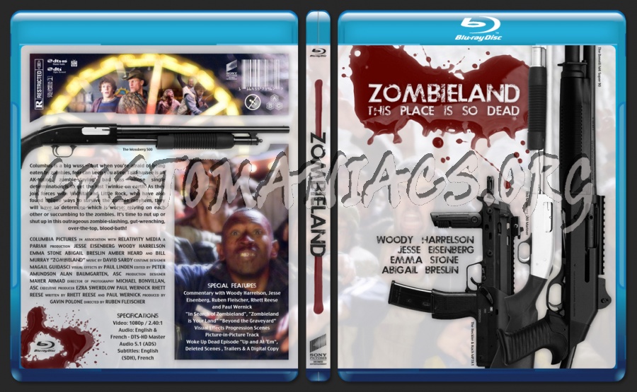 Zombieland blu-ray cover