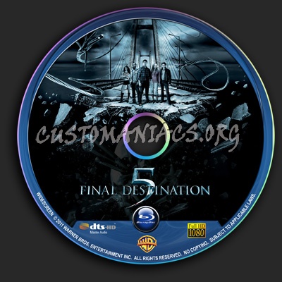 Final Destination 5 blu-ray label