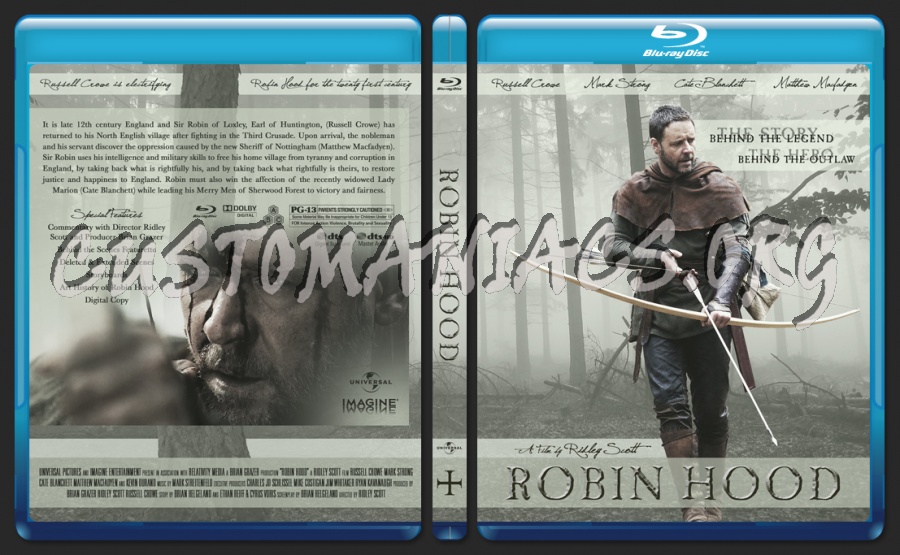Robin Hood (2009) blu-ray cover