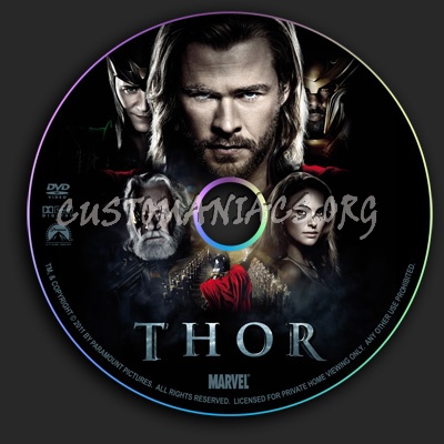 Thor dvd label