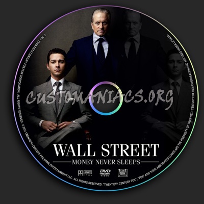 Wall Street 2 dvd label