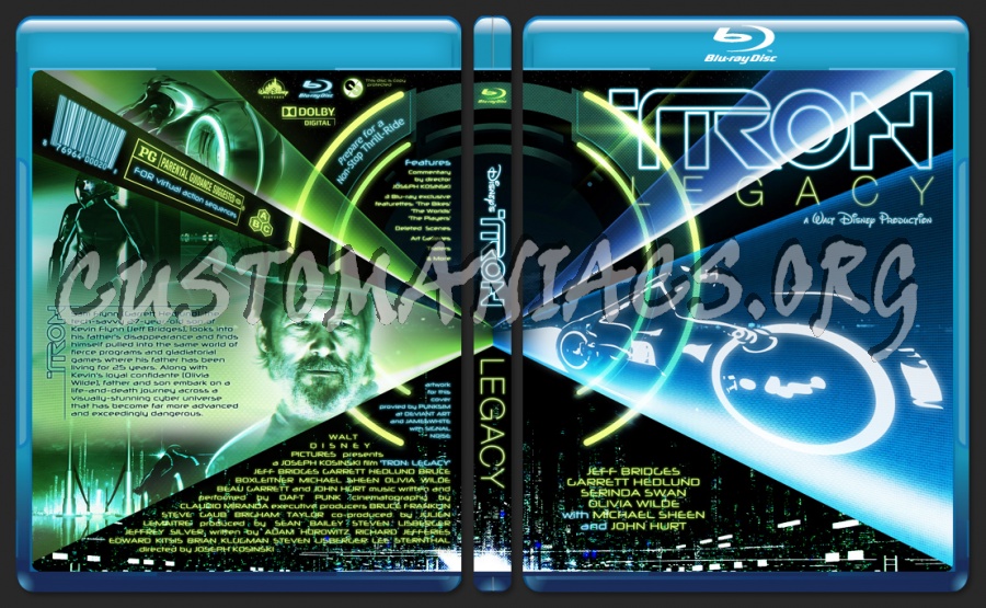 Tron Legacy blu-ray cover